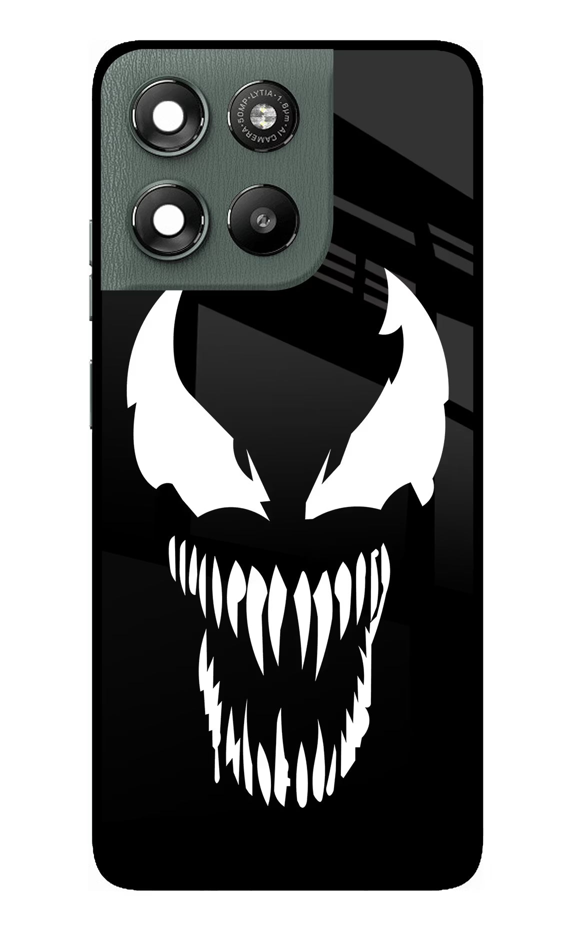 Venom Moto G67 Power 5G Glass Case Back Cover by Casekaro