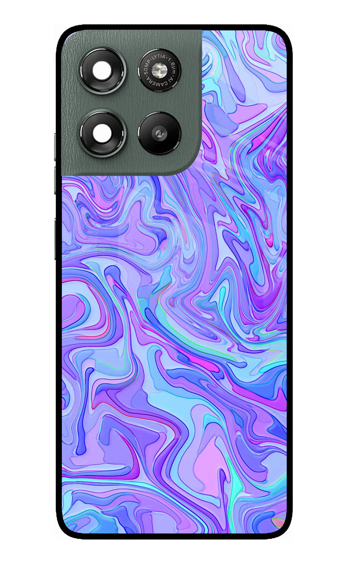 Glitter Moto G67 Power 5G Glass Case Back Cover by Casekaro