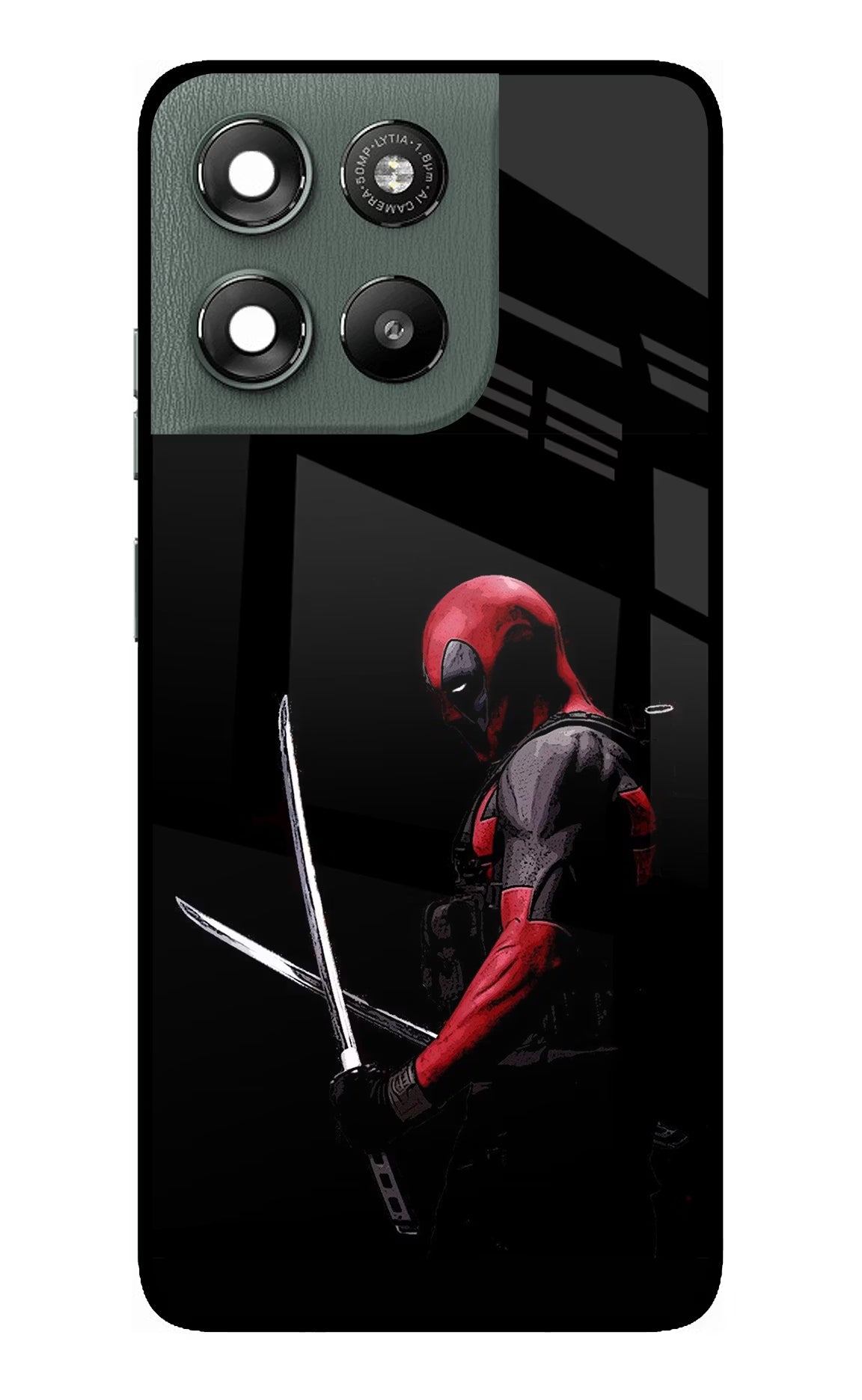 Deadpool Moto G67 Power 5G Glass Case Back Cover by Casekaro