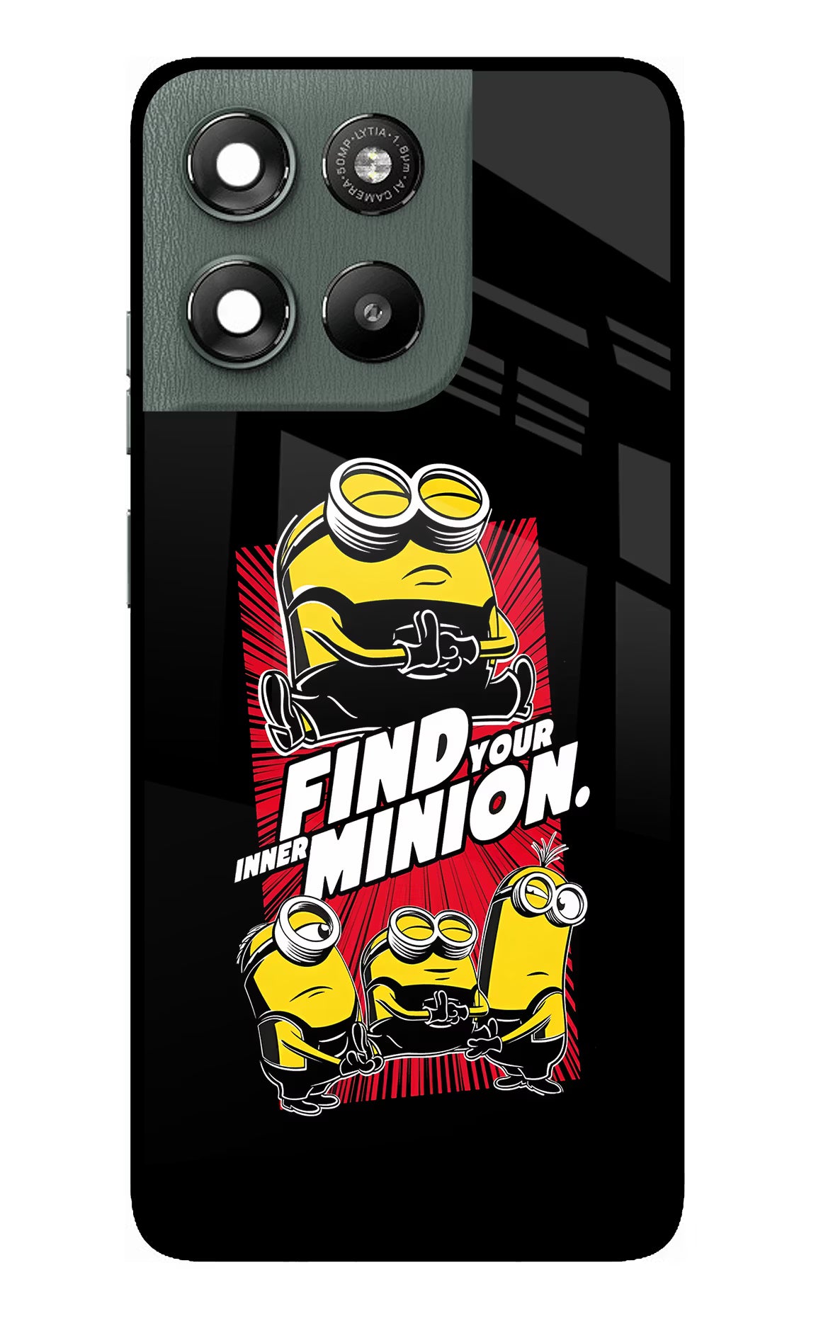 Find your inner Minion Moto G67 Power 5G Glass Case