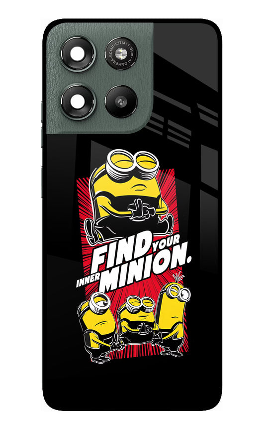 Find your inner Minion Moto G67 Power 5G Glass Case