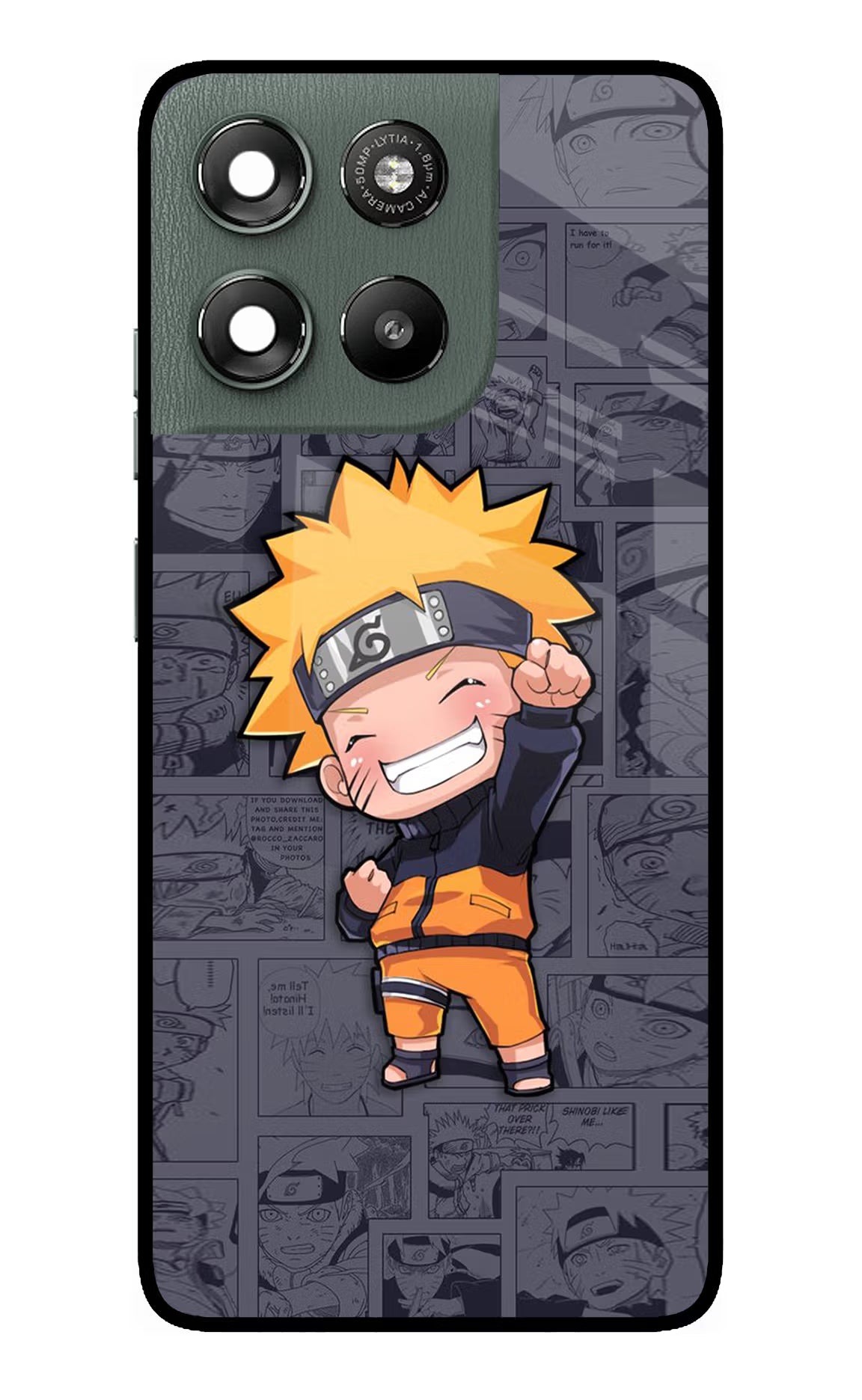 Chota Naruto Moto G67 Power 5G Glass Case Back Cover by Casekaro