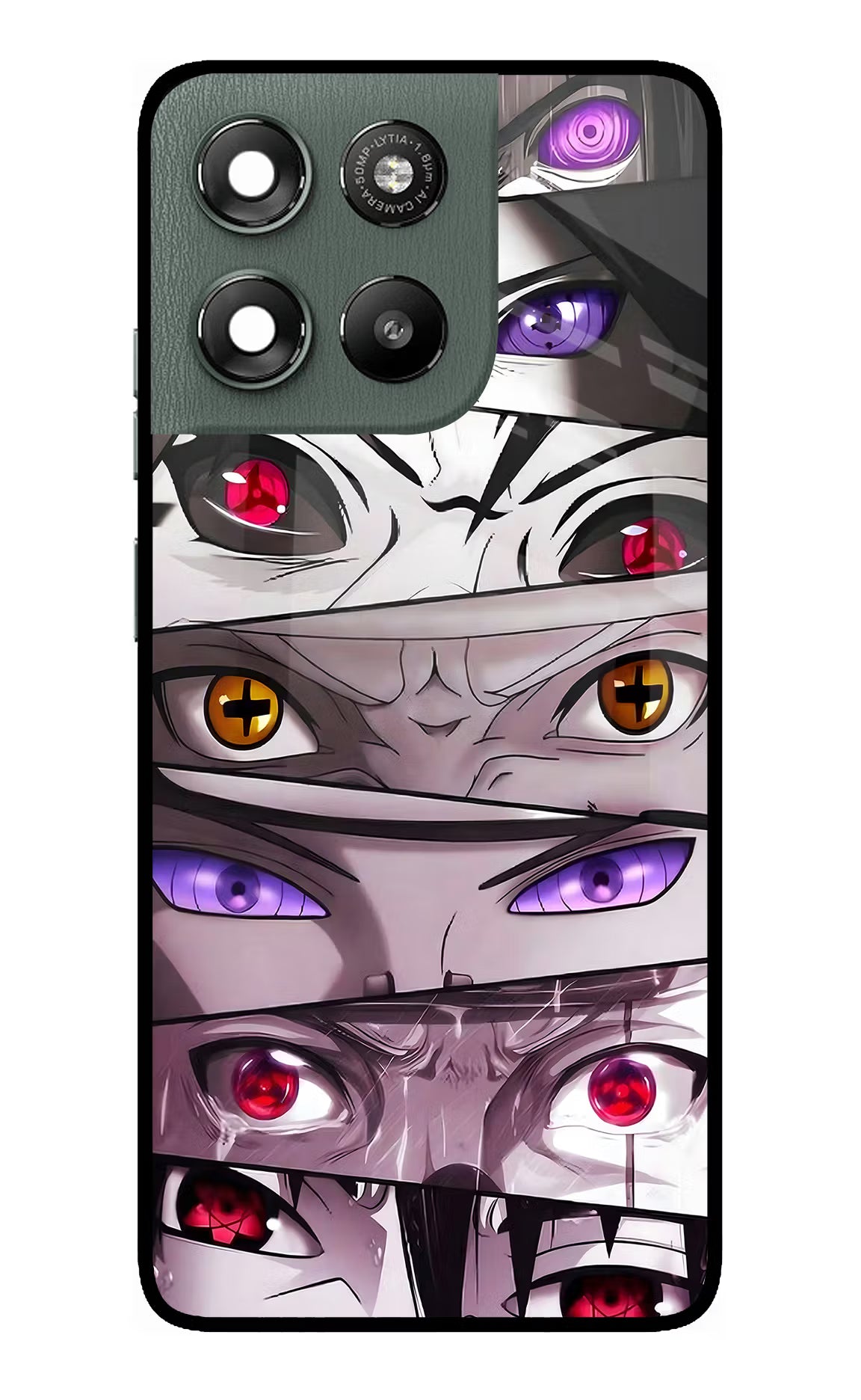 Naruto Anime Moto G67 Power 5G Glass Case Back Cover by Casekaro