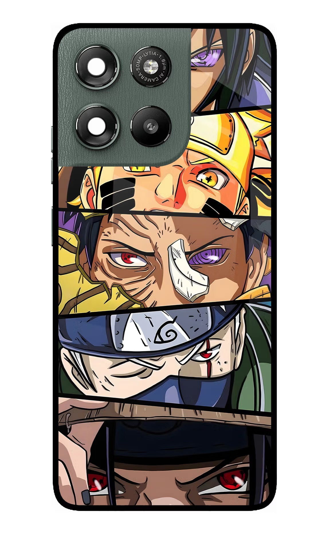 Naruto Character Moto G67 Power 5G Glass Case