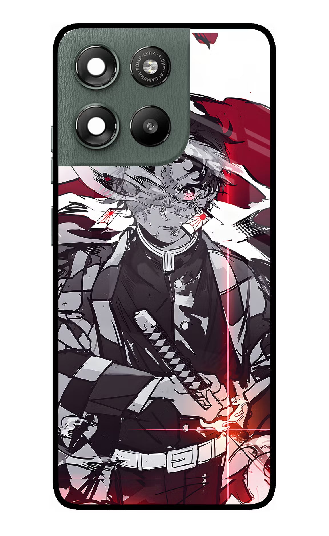 Demon Slayer Moto G67 Power 5G Glass Case