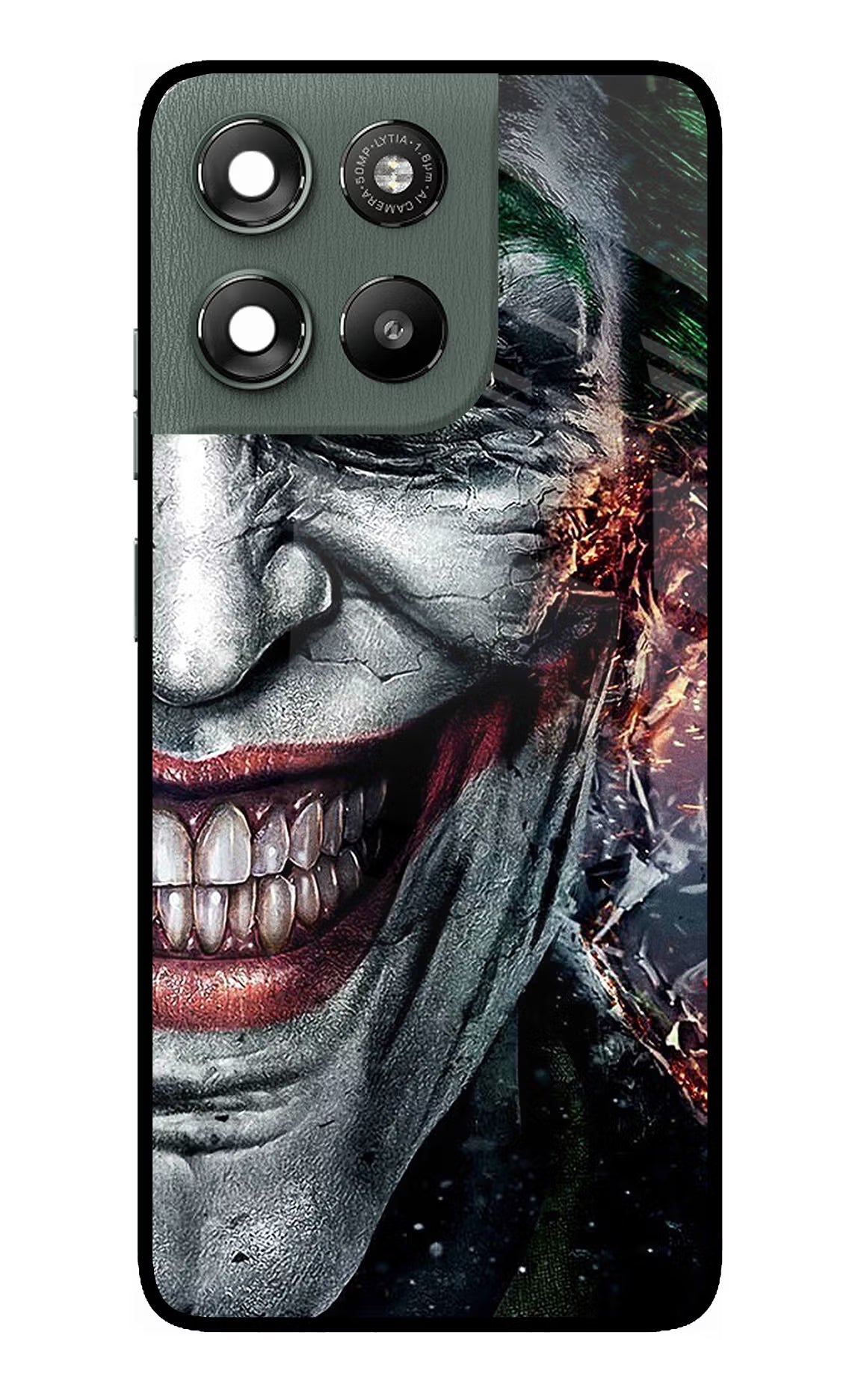 Joker Cam Moto G67 Power 5G Glass Case Back Cover by Casekaro