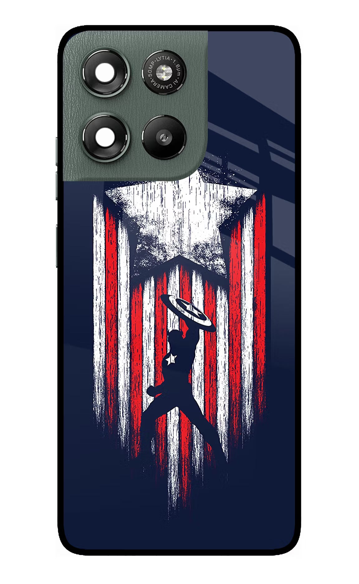 Captain America Marvel Art Moto G67 Power 5G Glass Case