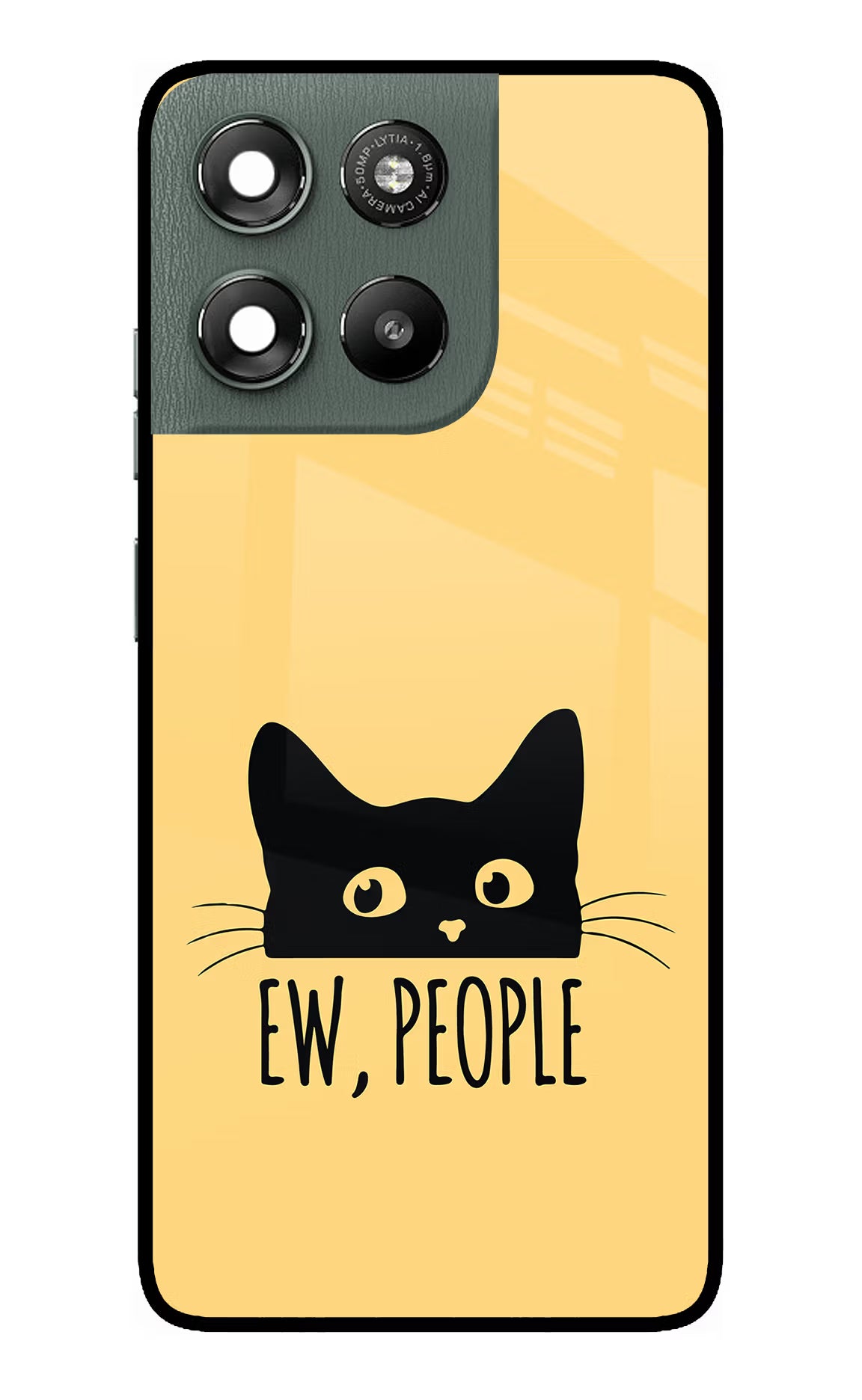 Ew People Catitude Moto G67 Power 5G Glass Case