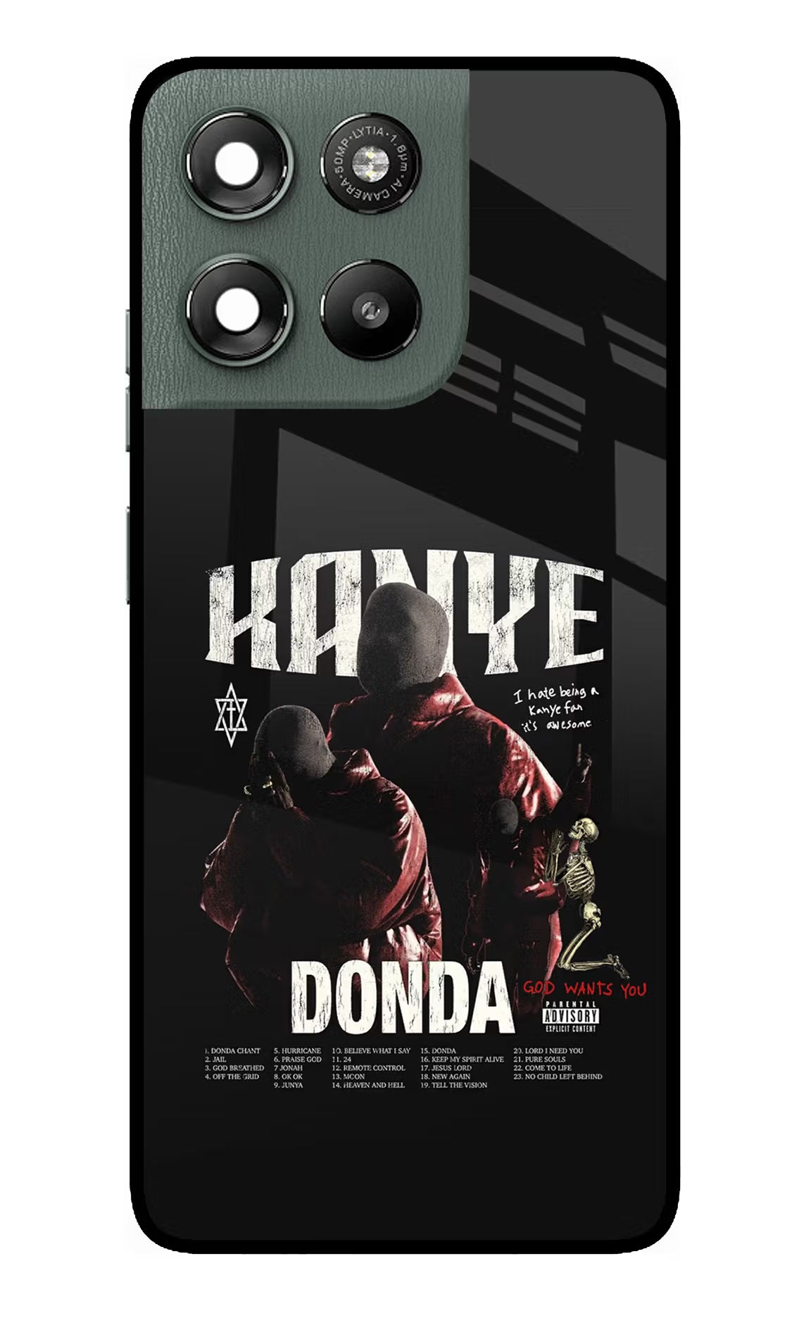 Donda Kanye West Moto G67 Power 5G Glass Case