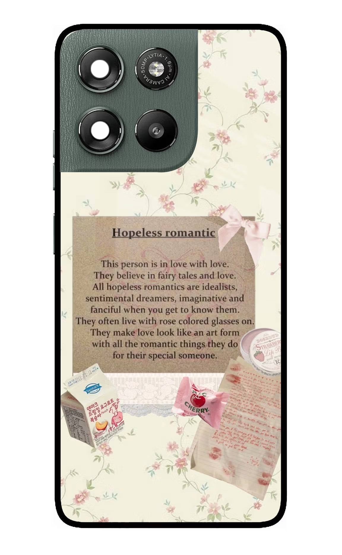 Hopeless Romantic Moto G67 Power 5G Glass Case