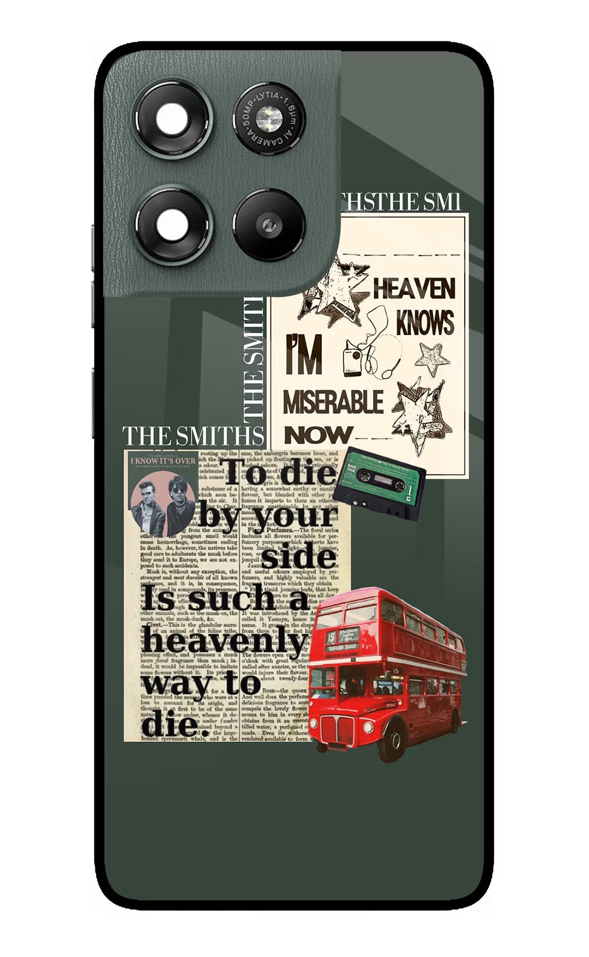 The Smiths Moto G67 Power 5G Glass Case Back Cover by Casekaro