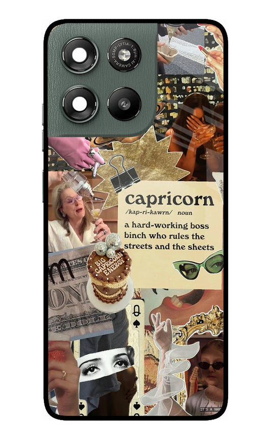 Capricorn Zodiac Moto G67 Power 5G Glass Case
