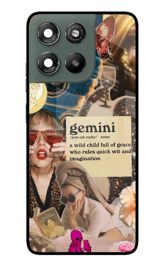 Gemini Zodiac Moto G67 Power 5G Glass Case