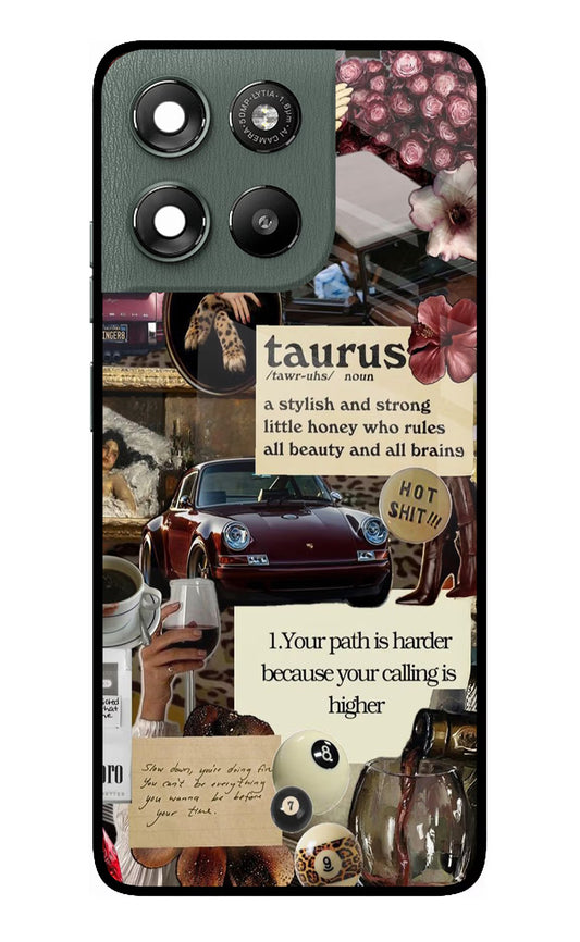 Taurus Zodiac Moto G67 Power 5G Glass Case