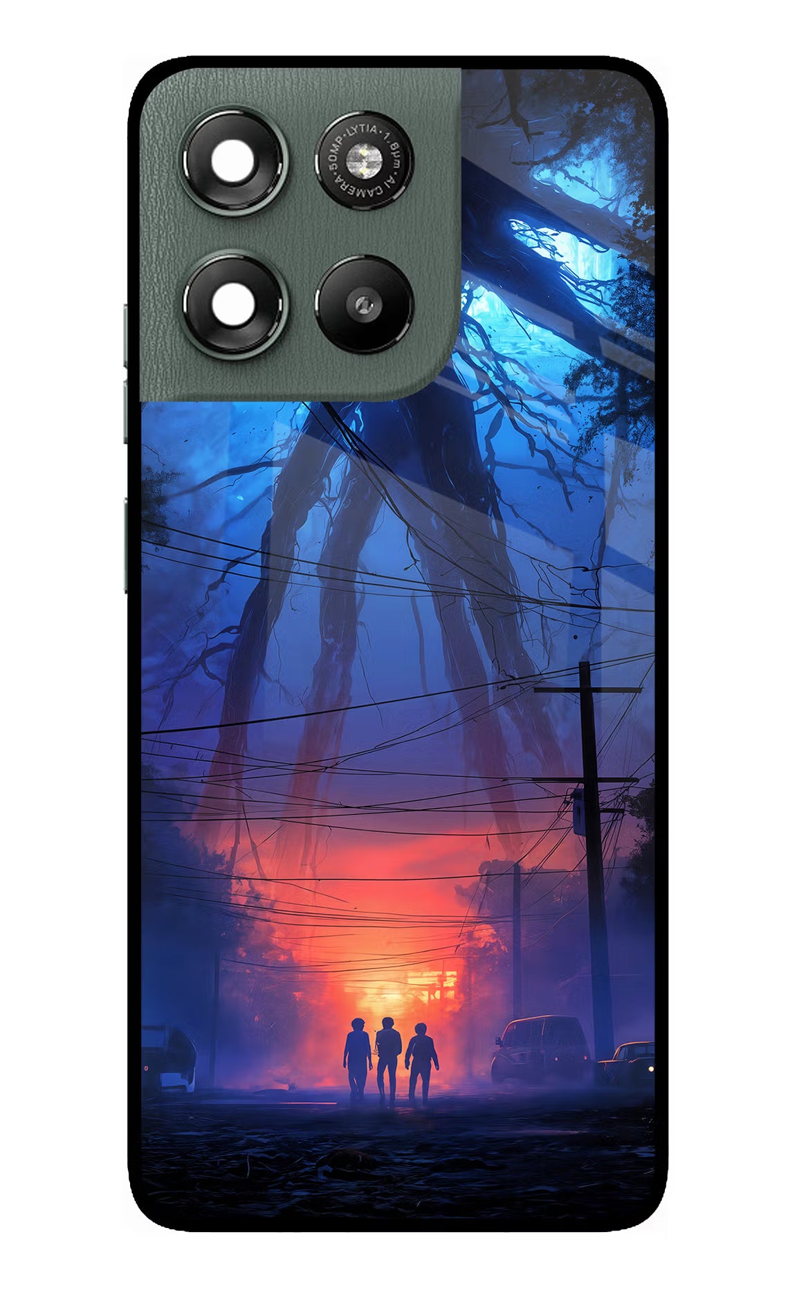 Ordinary Things Shadow Moto G67 Power 5G Glass Case Back Cover by Casekaro
