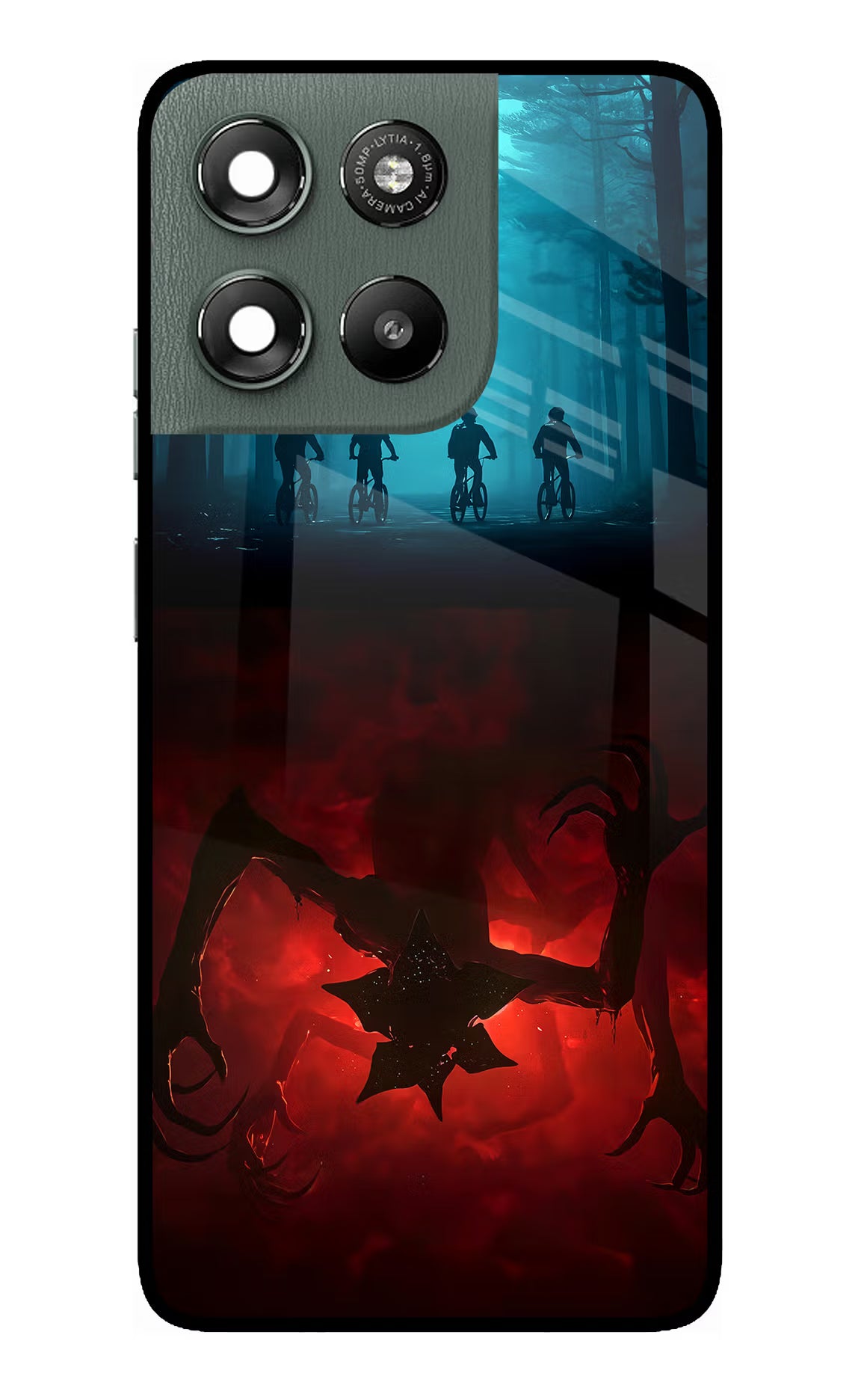 Ordinary Things Downside Up Moto G67 Power 5G Glass Case Back Cover by Casekaro