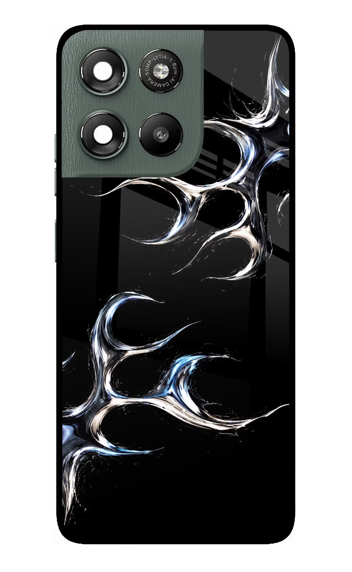 Chrome Tribal Moto G67 Power 5G Glass Case Back Cover by Casekaro