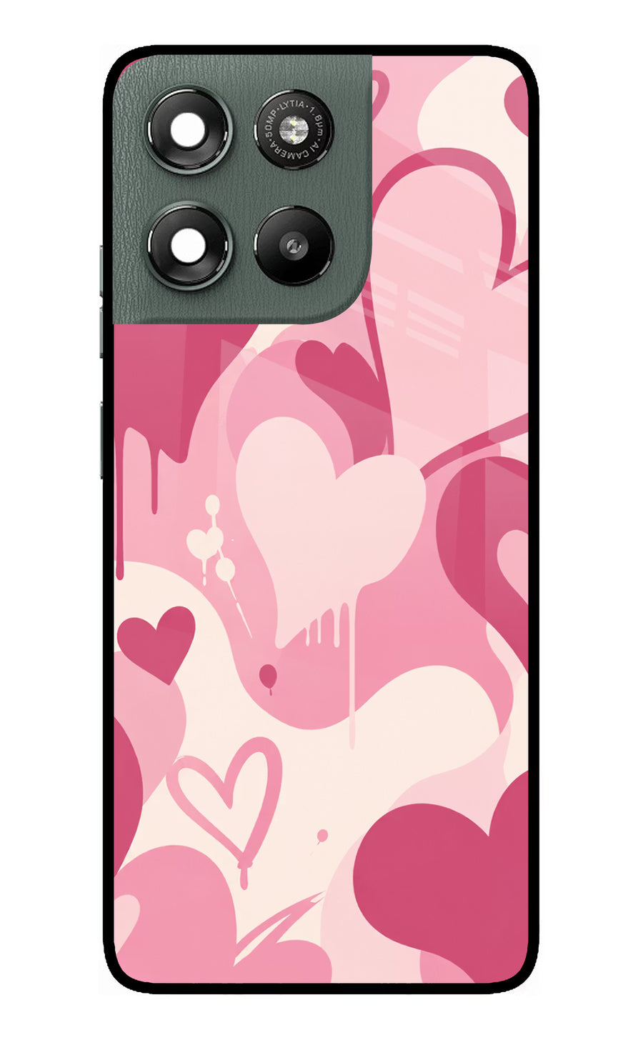 Hearty case Moto G67 Power 5G Back Cover, Glass case