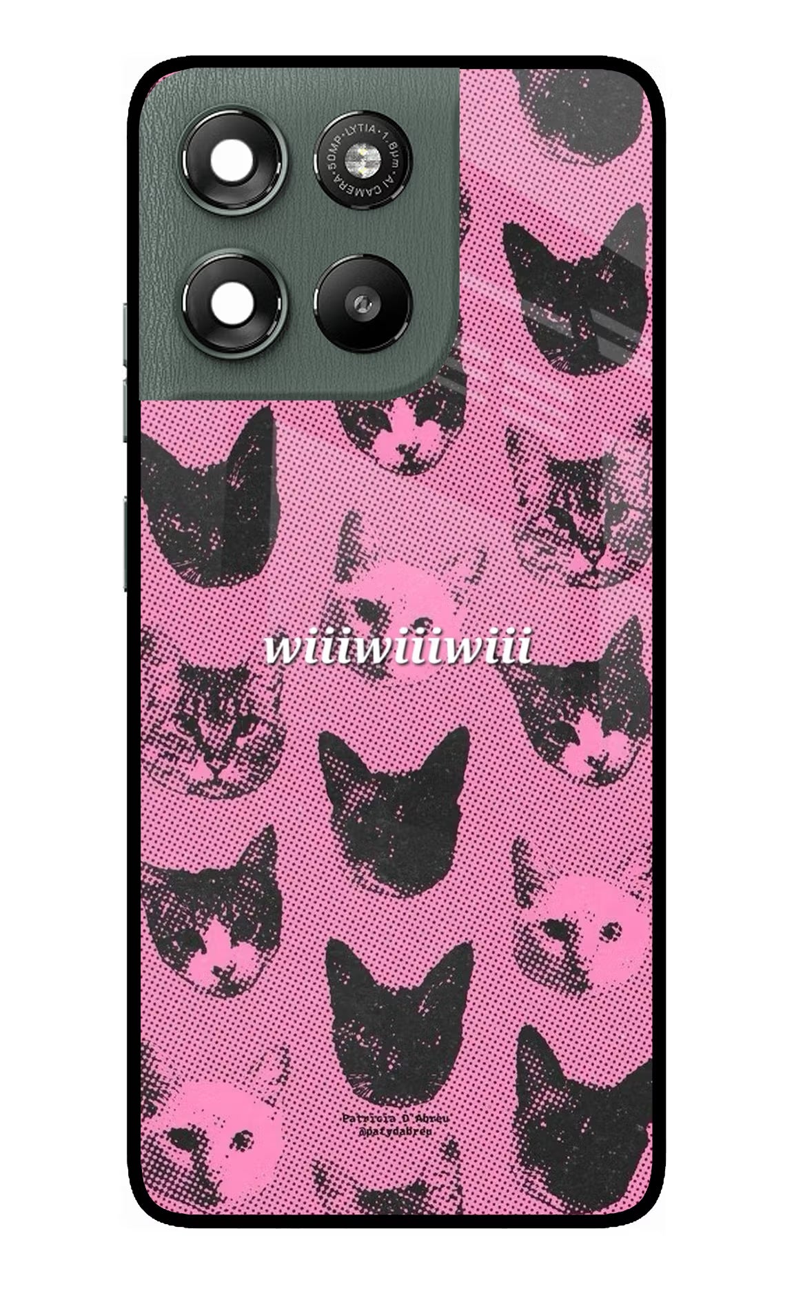 Pink Cats Moto G67 Power 5G Glass Case