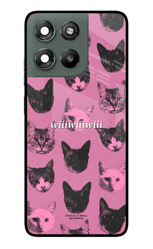 Pink Cats Moto G67 Power 5G Glass Case