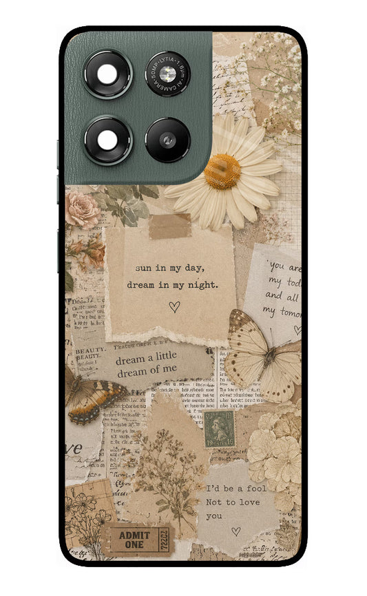 Vintage case Moto G67 Power 5G Glass Case