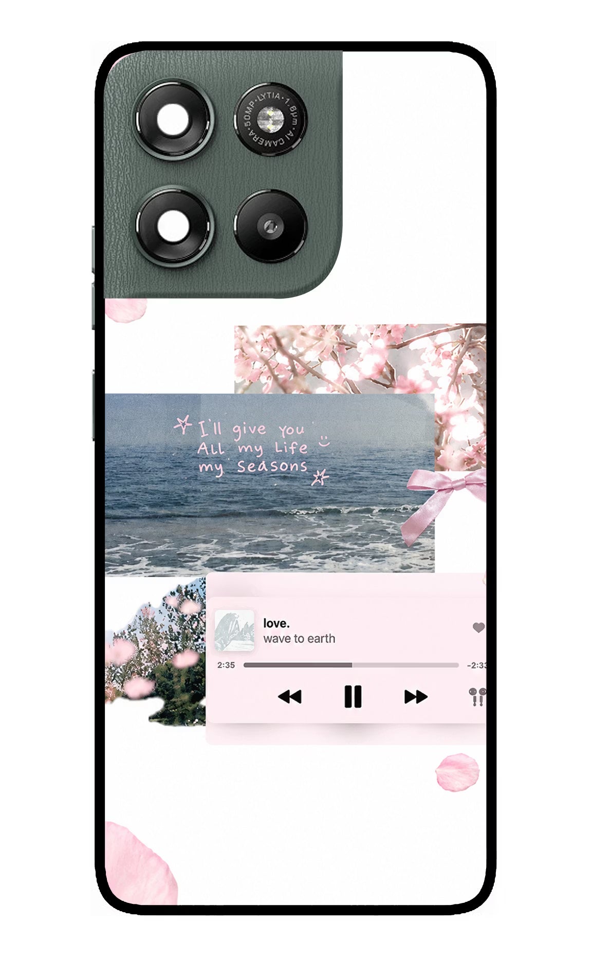 Wave to earth Moto G67 Power 5G Glass Case