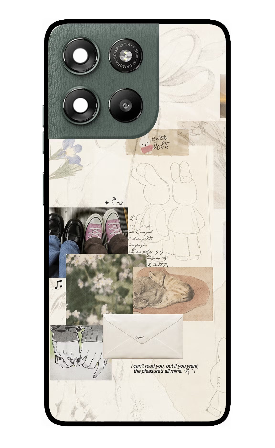 Soft Aesthetic Moto G67 Power 5G Glass Case
