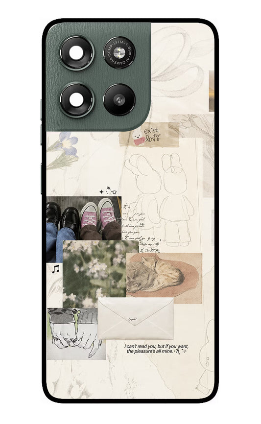 Soft Aesthetic Moto G67 Power 5G Glass Case