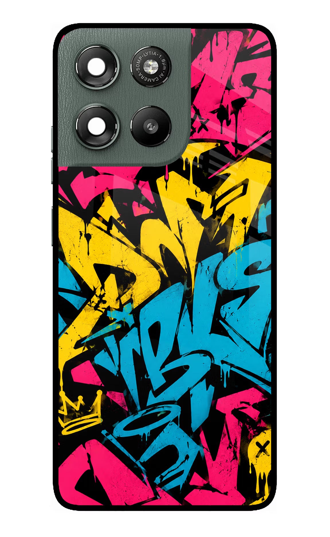 Graffiti Vibe Moto G67 Power 5G Glass Case