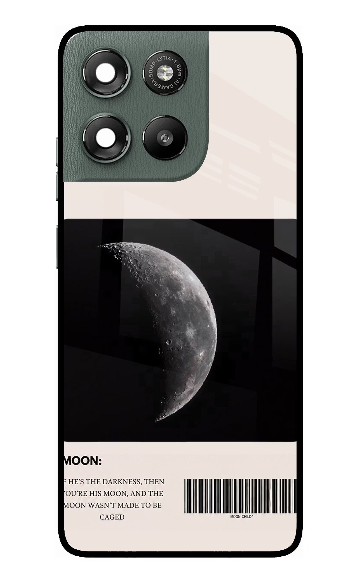 Moon Phase Moto G67 Power 5G Glass Case