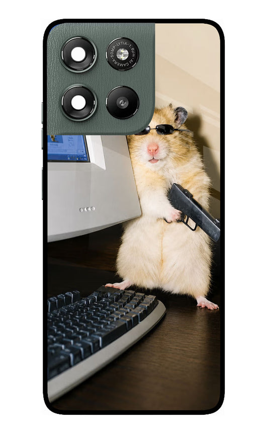 Hacker Hamster Moto G67 Power 5G Glass Case