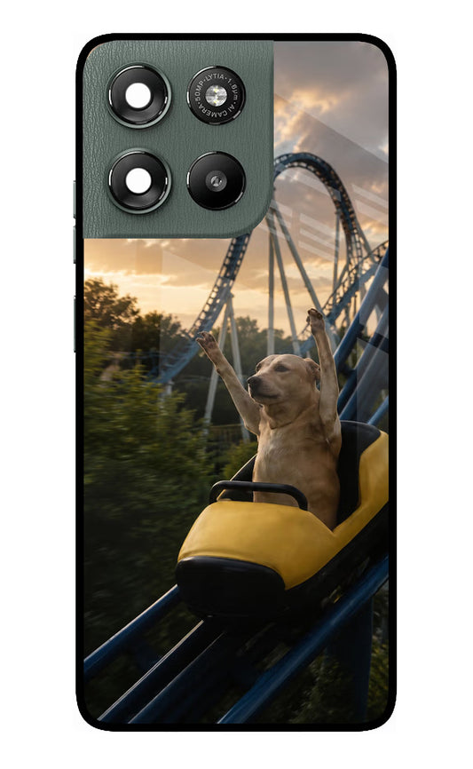 Rollercoaster Dog Moto G67 Power 5G Glass Case