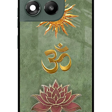 Om & Lotus Moto G67 Power 5G Glass Case