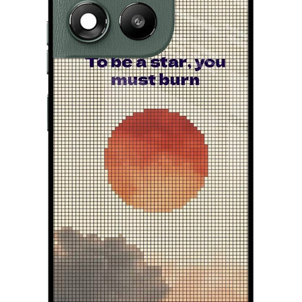 Pixel Sun Moto G67 Power 5G Glass Case