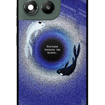 Dark Koi Moto G67 Power 5G Glass Case