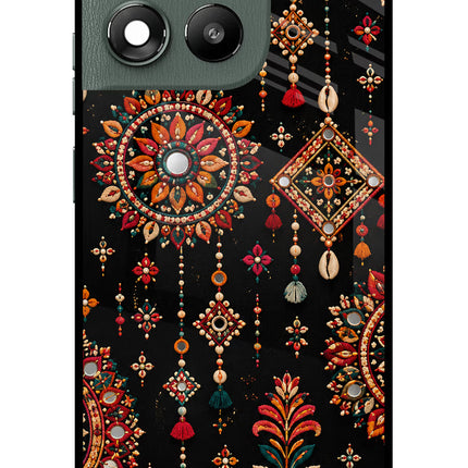Boho Noir Moto G67 Power 5G Glass Case