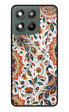 White Mayura Moto G67 Power 5G Glass Case