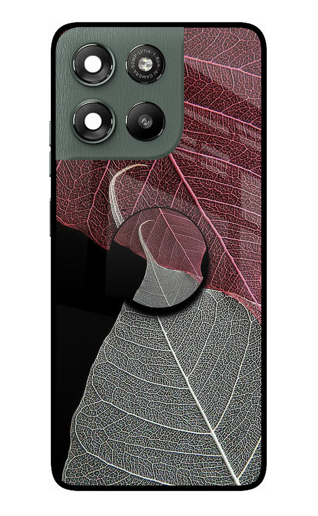 Leaf Pattern Moto G67 Power 5G Pop Case by Casekaro
