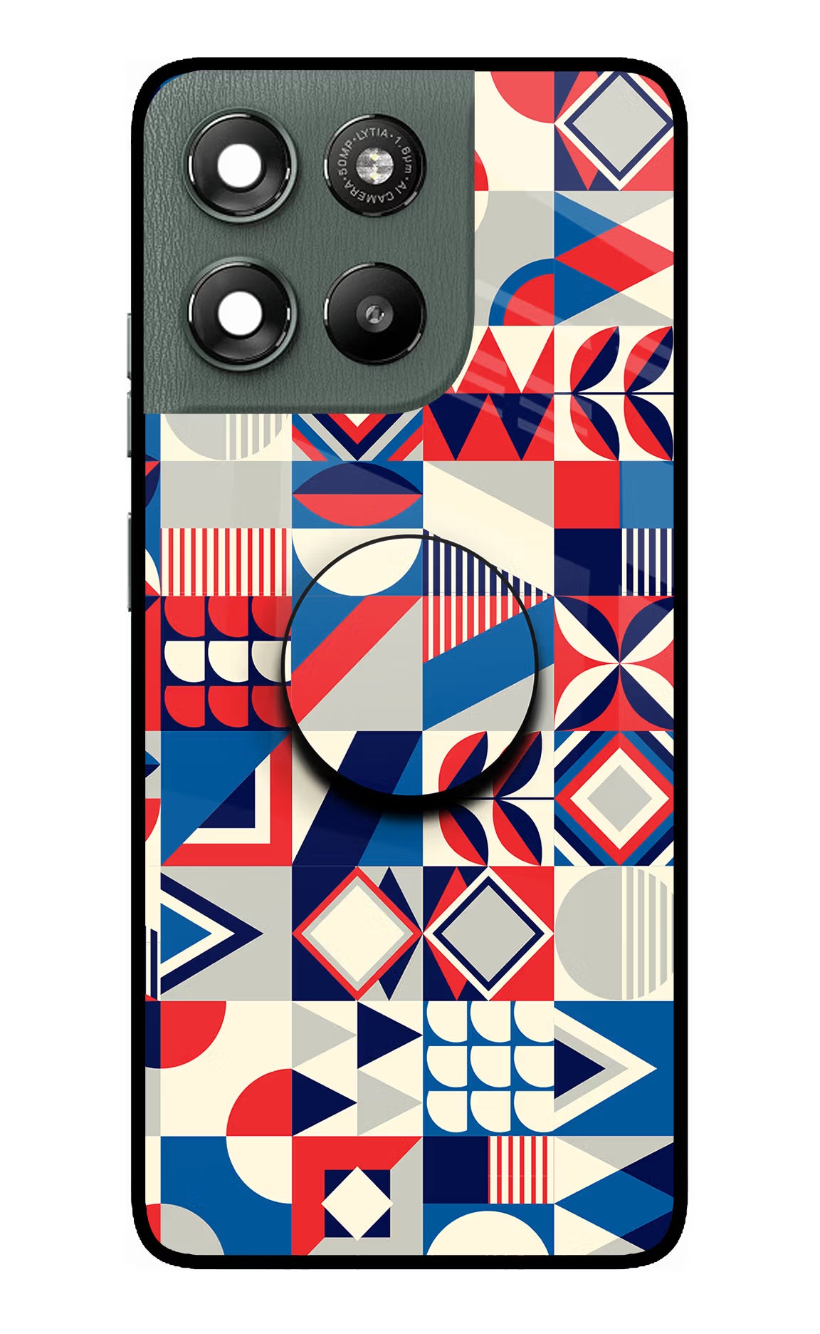 Colorful Pattern Moto G67 Power 5G Pop Case by Casekaro