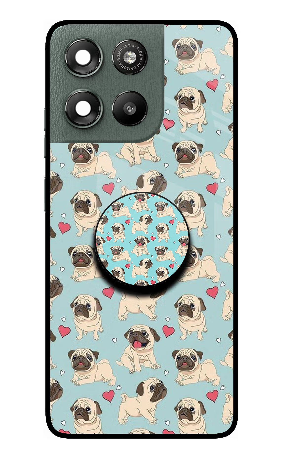 Pug Dog Moto G67 Power 5G Pop Case by Casekaro