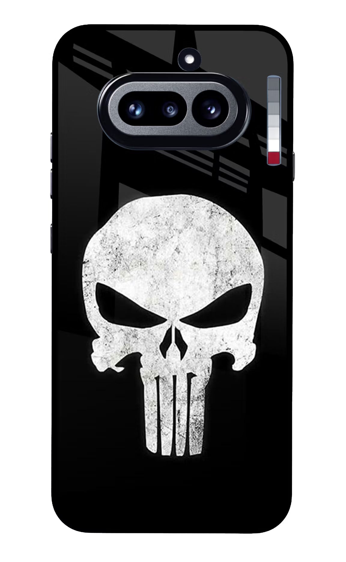 Punisher Skull Nothing Phone 4a Glass Case Back Cover by Casekaro
