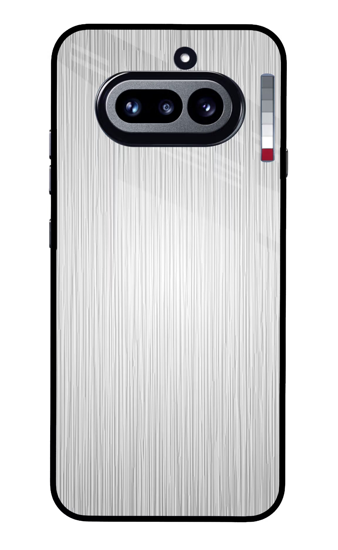 Wooden Grey Texture Nothing Phone 4a Glass Case Back Cover by Casekaro