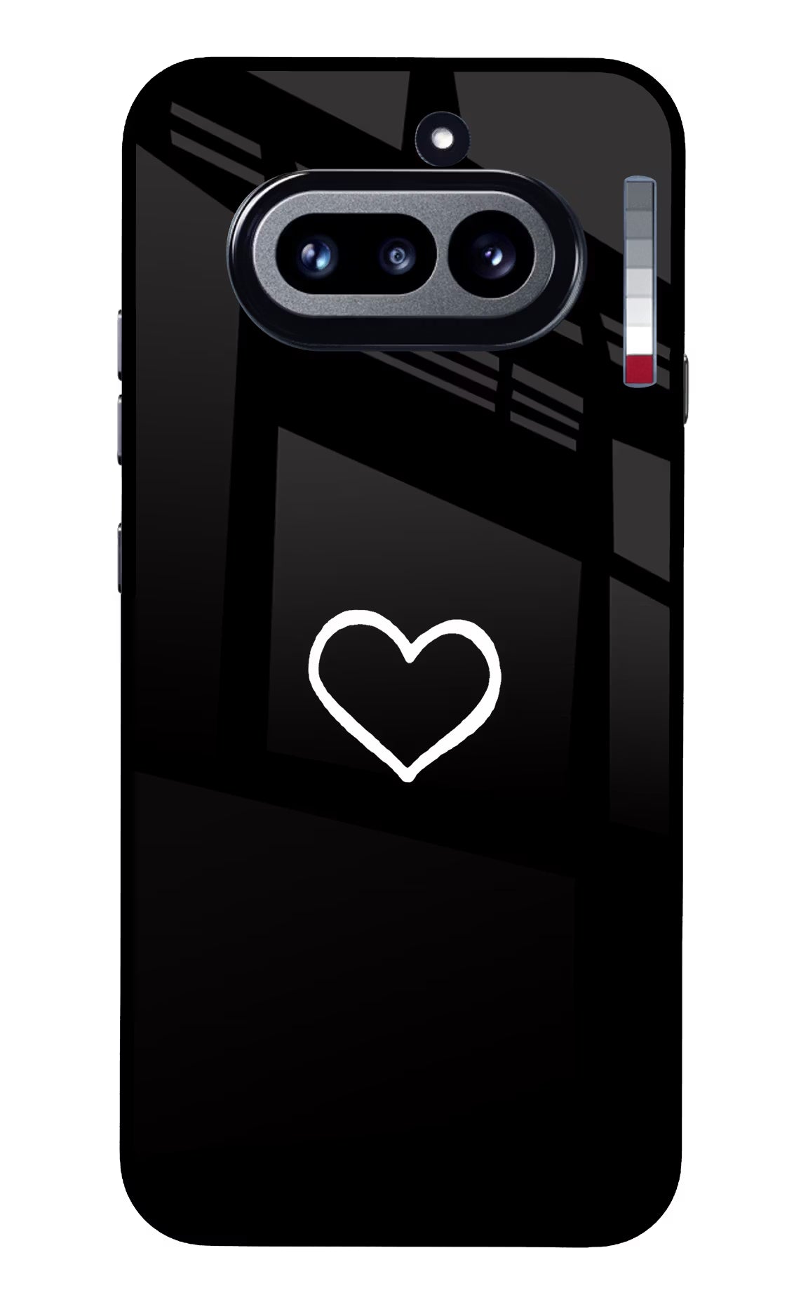 Heart Nothing Phone 4a Glass Case