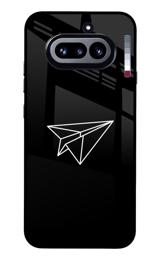 Paper Plane White Nothing Phone 4a Glass Case