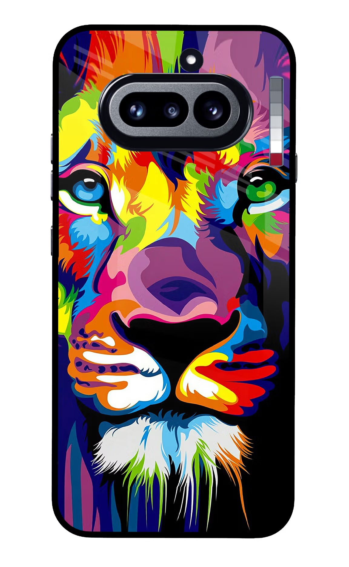 Lion Nothing Phone 4a Glass Case Back Cover by Casekaro