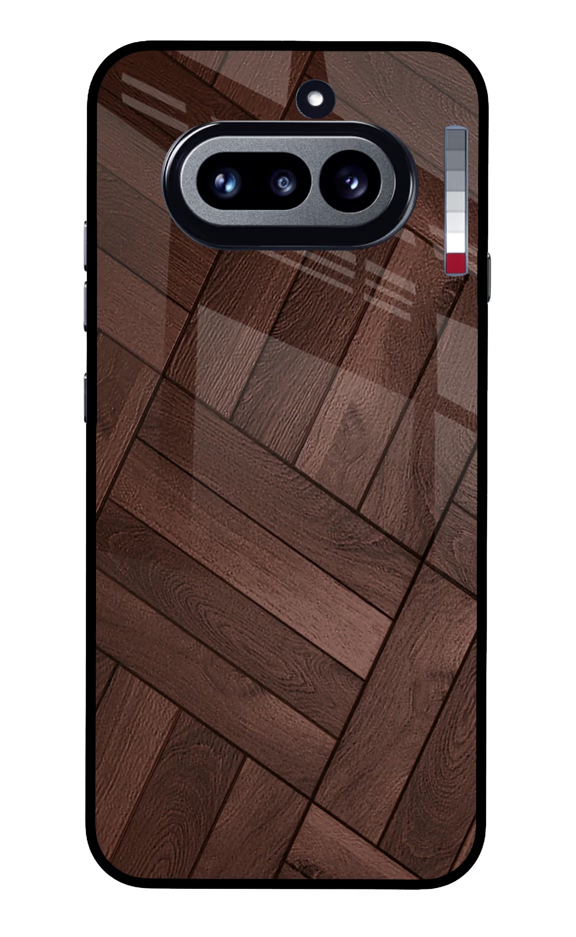 Wooden Texture Design Nothing Phone 4a Glass Case Back Cover by Casekaro