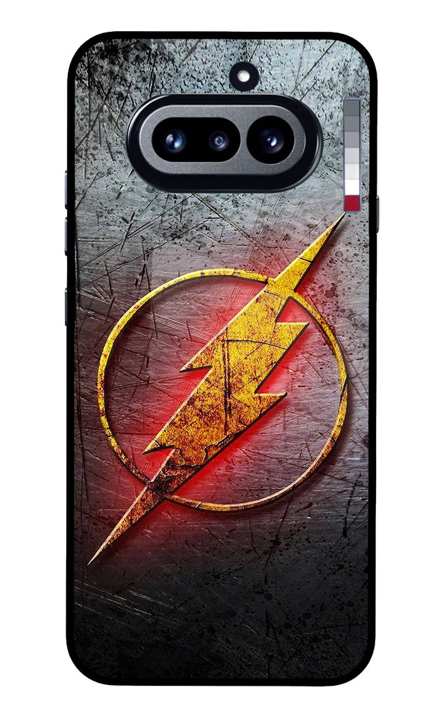 Flash Nothing Phone 4a Glass Case Back Cover by Casekaro
