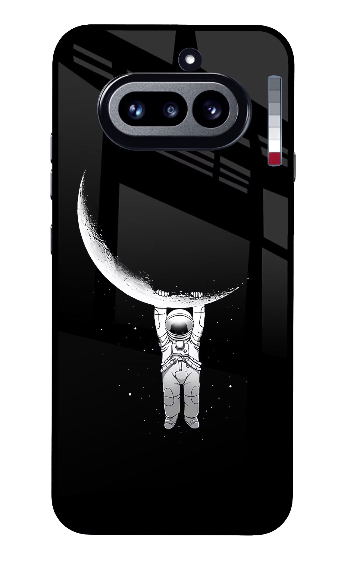 Moon Space Nothing Phone 4a Glass Case Back Cover by Casekaro