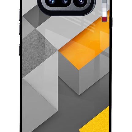 Abstract Nothing Phone 4a Glass Case Back Cover by Casekaro