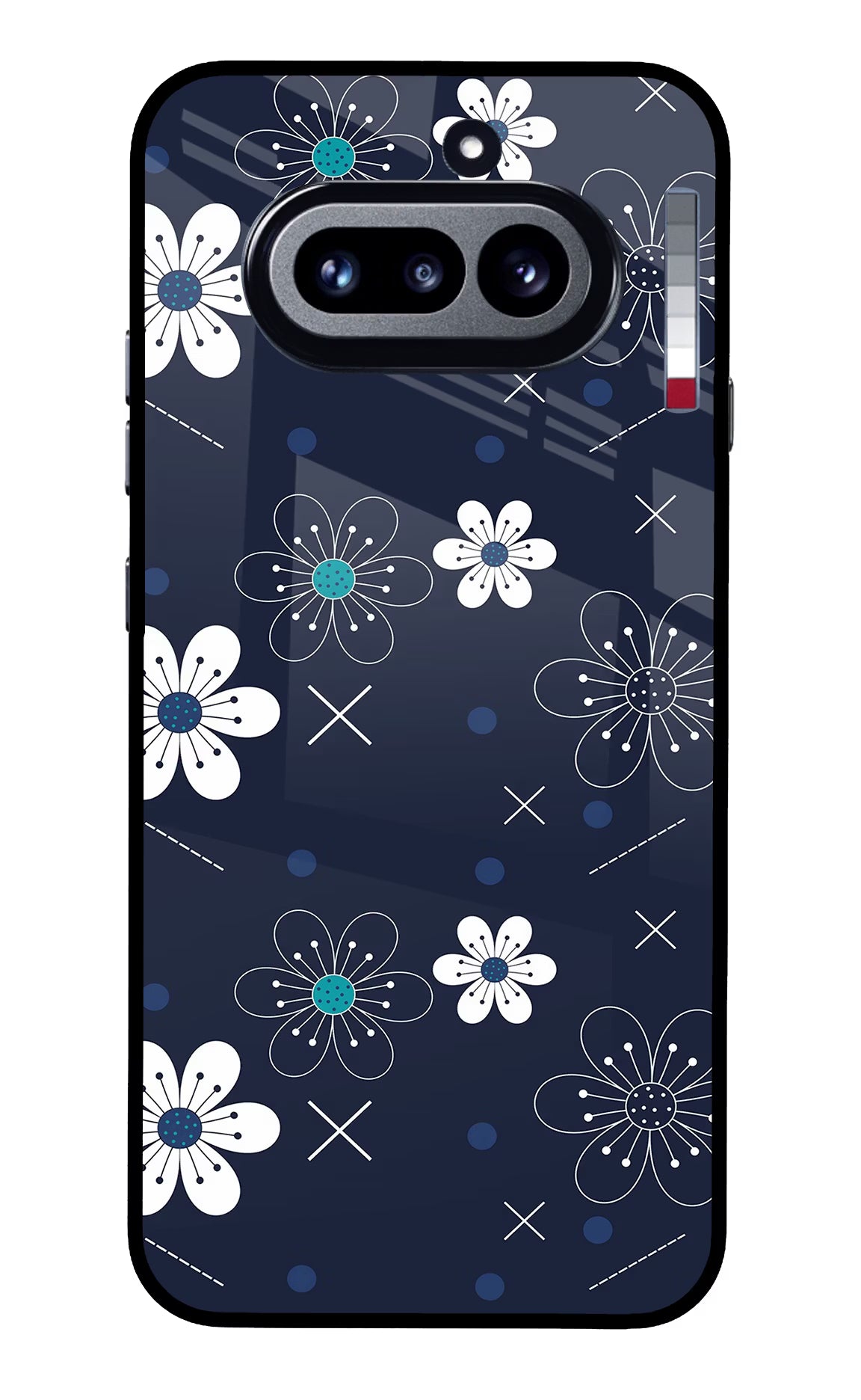Flowers Nothing Phone 4a Glass Case